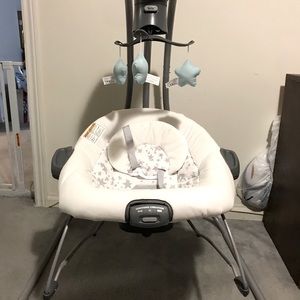 Baby swing and portable bouncer